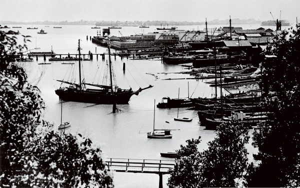 St Marys Bay in the early 1930s, when the traffic of the sea, rather than that of the harbour bridge, defined the view.