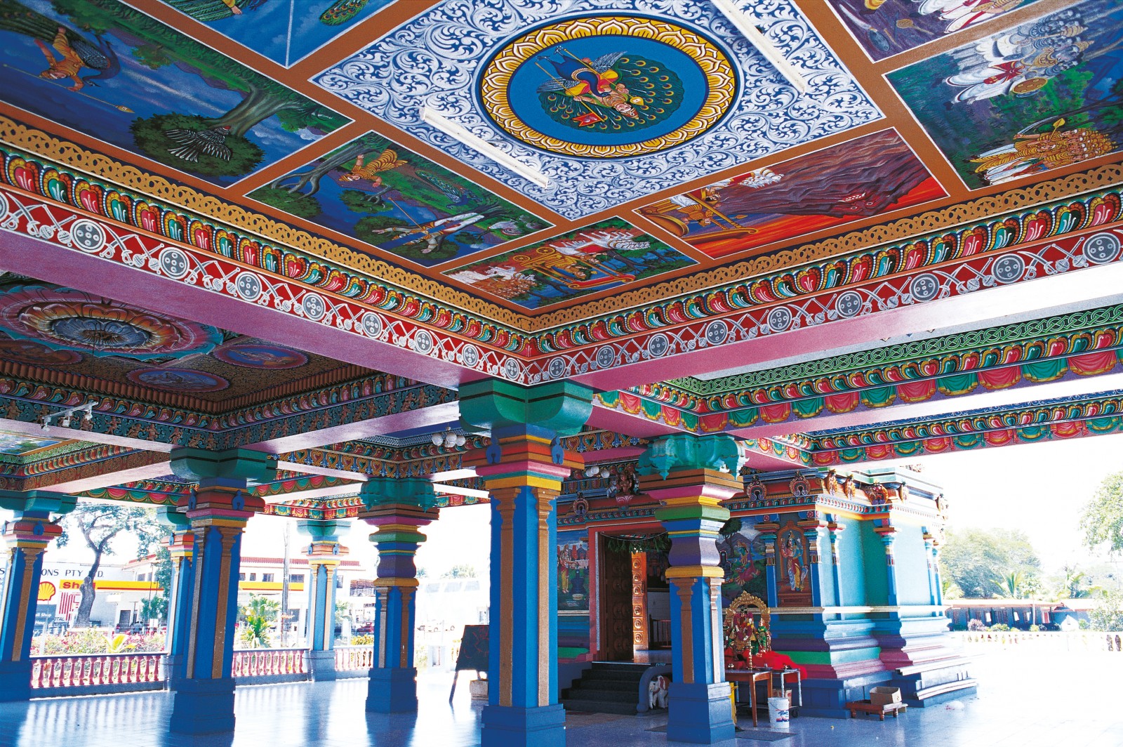 44_pacific_body06 The Arulmigu Sri Siva Subrahmanya Swami Temple, in Nadi, is Fiji's largest centre of Hindu worship. Some 45 per cent of the Fijian population are of Indian ethnicity, descendants of labourers brought to the islands to work for the Colonial Sugar Refining Company in the late 19th century. A fifth are Muslim, most of the remainder Hindu. A love of striking colour combinations-an Indian as much as a Pacific trait-finds vivid expression here, in what, to Western eyes, might be an unexpectedly exotic edifice for this part of the world.